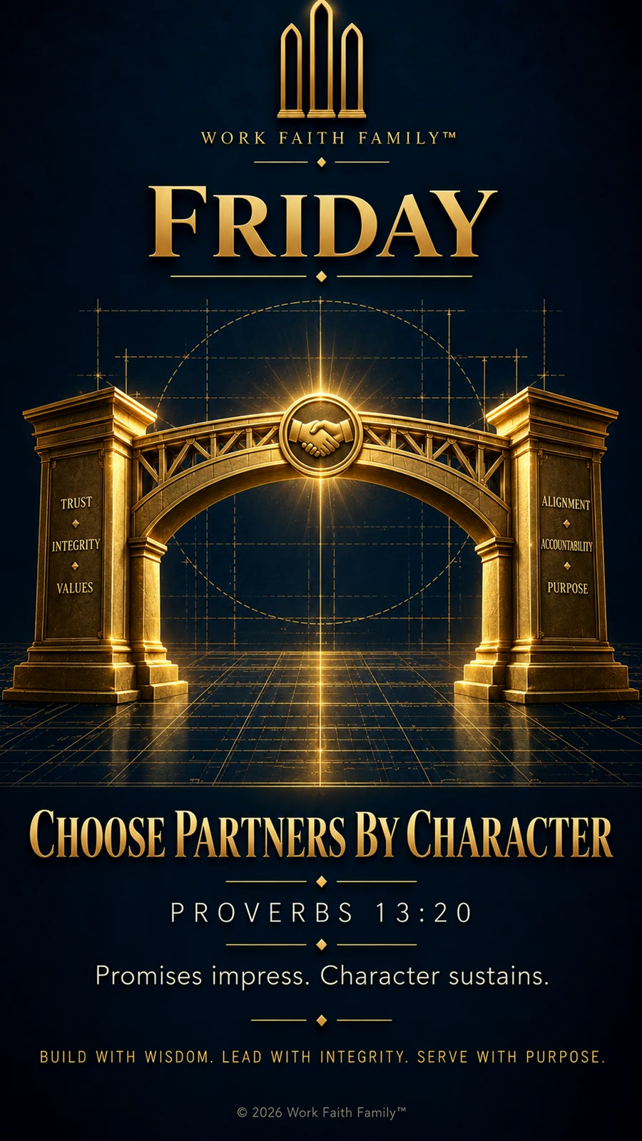 Work Faith Family artwork for Choose Partners by Character