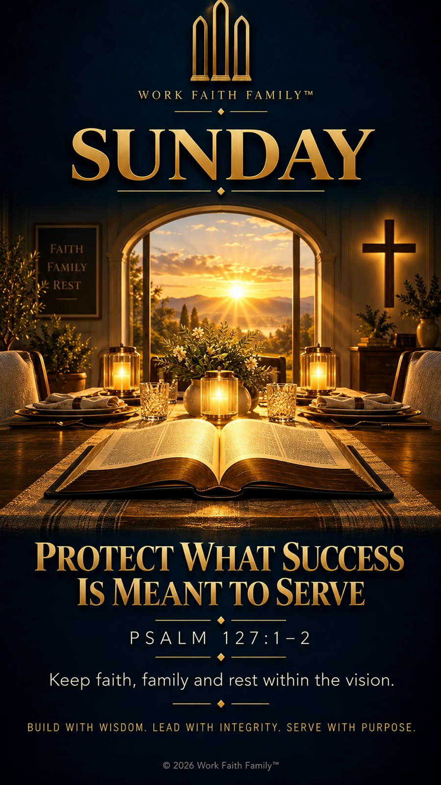 Work Faith Family artwork for Protect What Success Is Meant to Serve