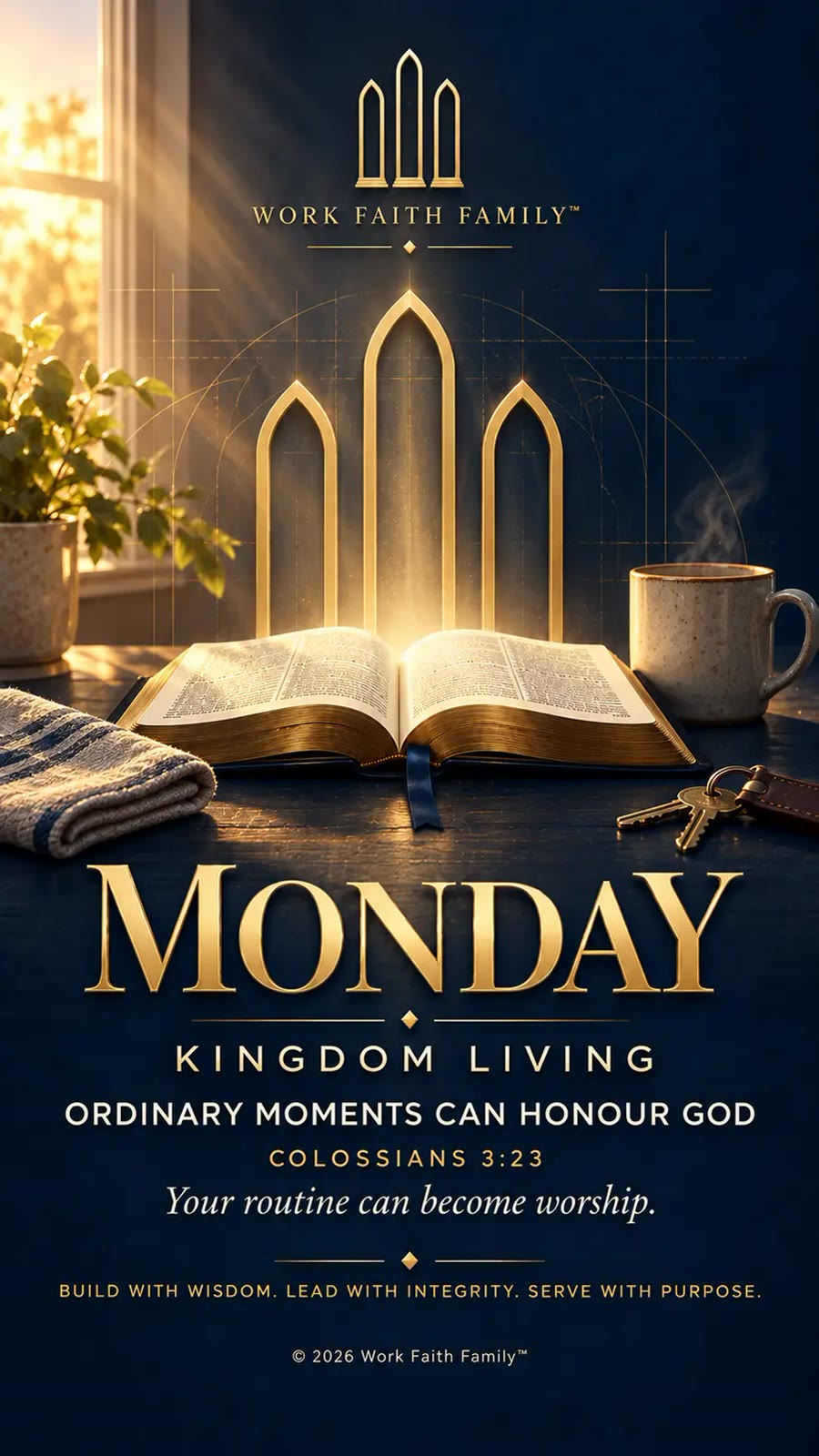Kingdom Living artwork for Ordinary Moments Can Honour God