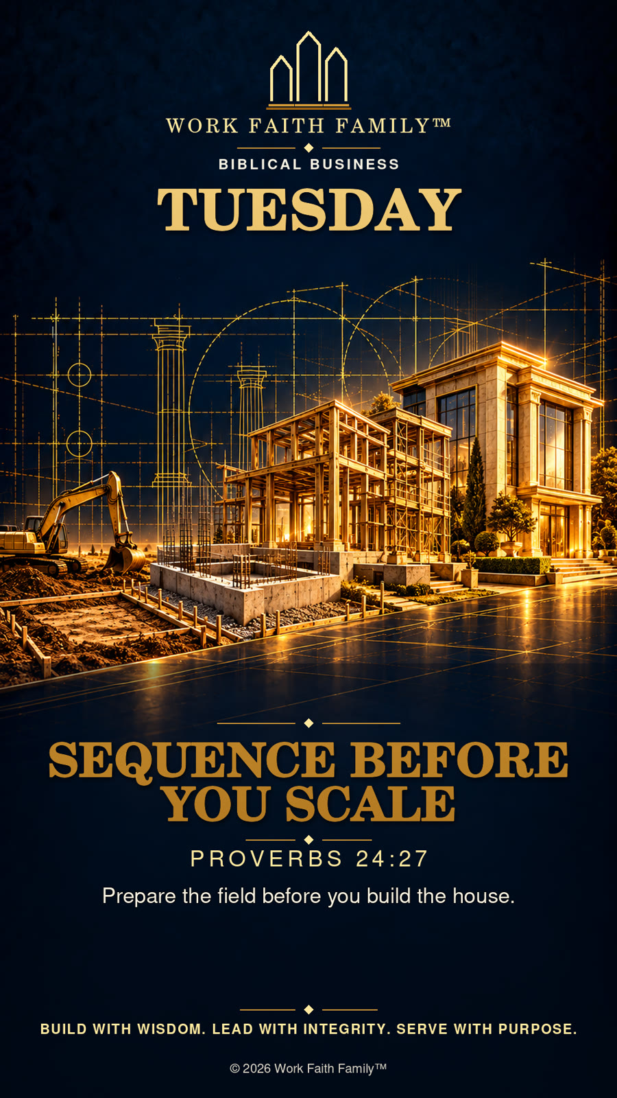 Work Faith Family artwork for Sequence Before You Scale
