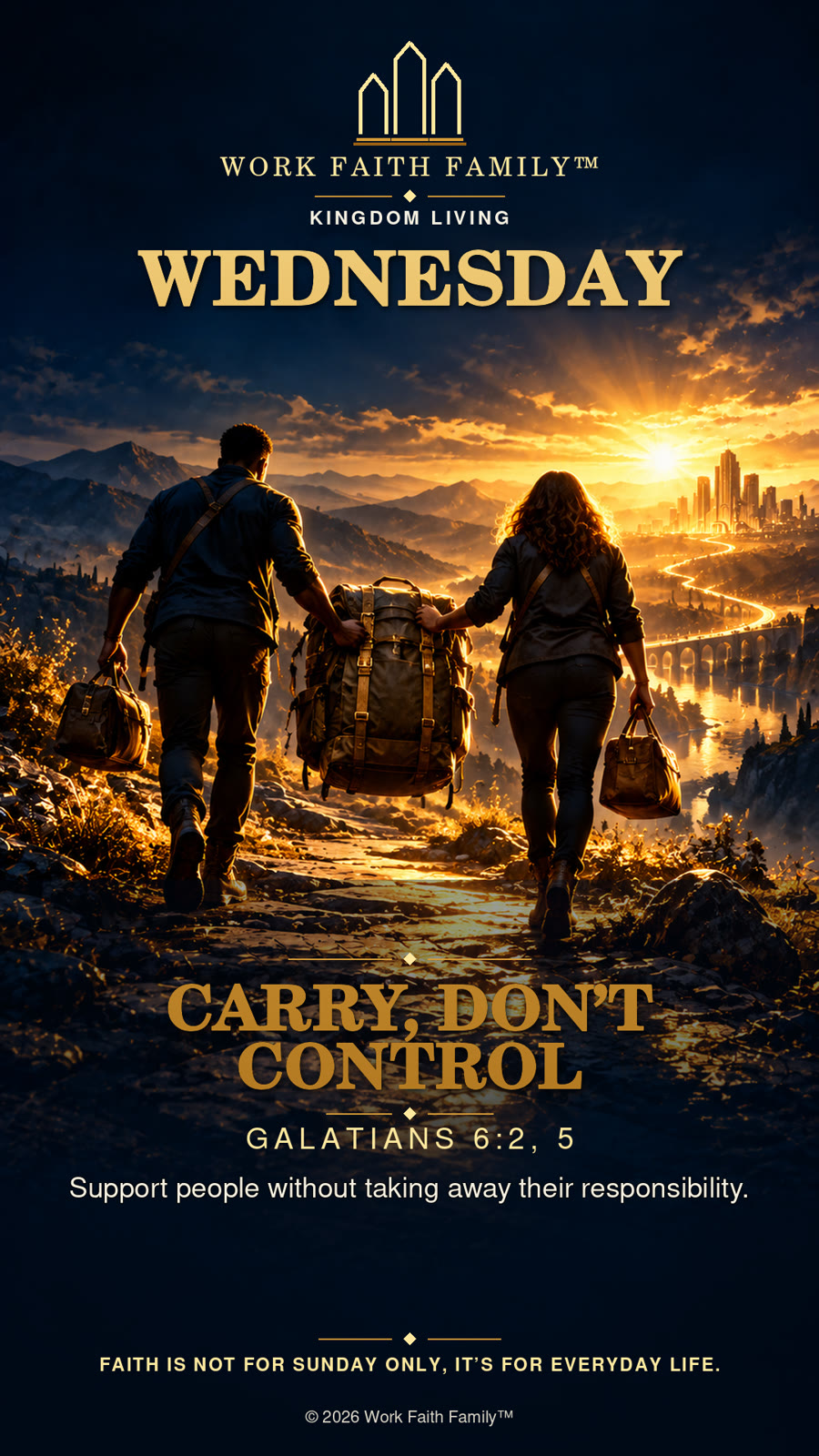 Kingdom Living artwork for Carry, Don’t Control