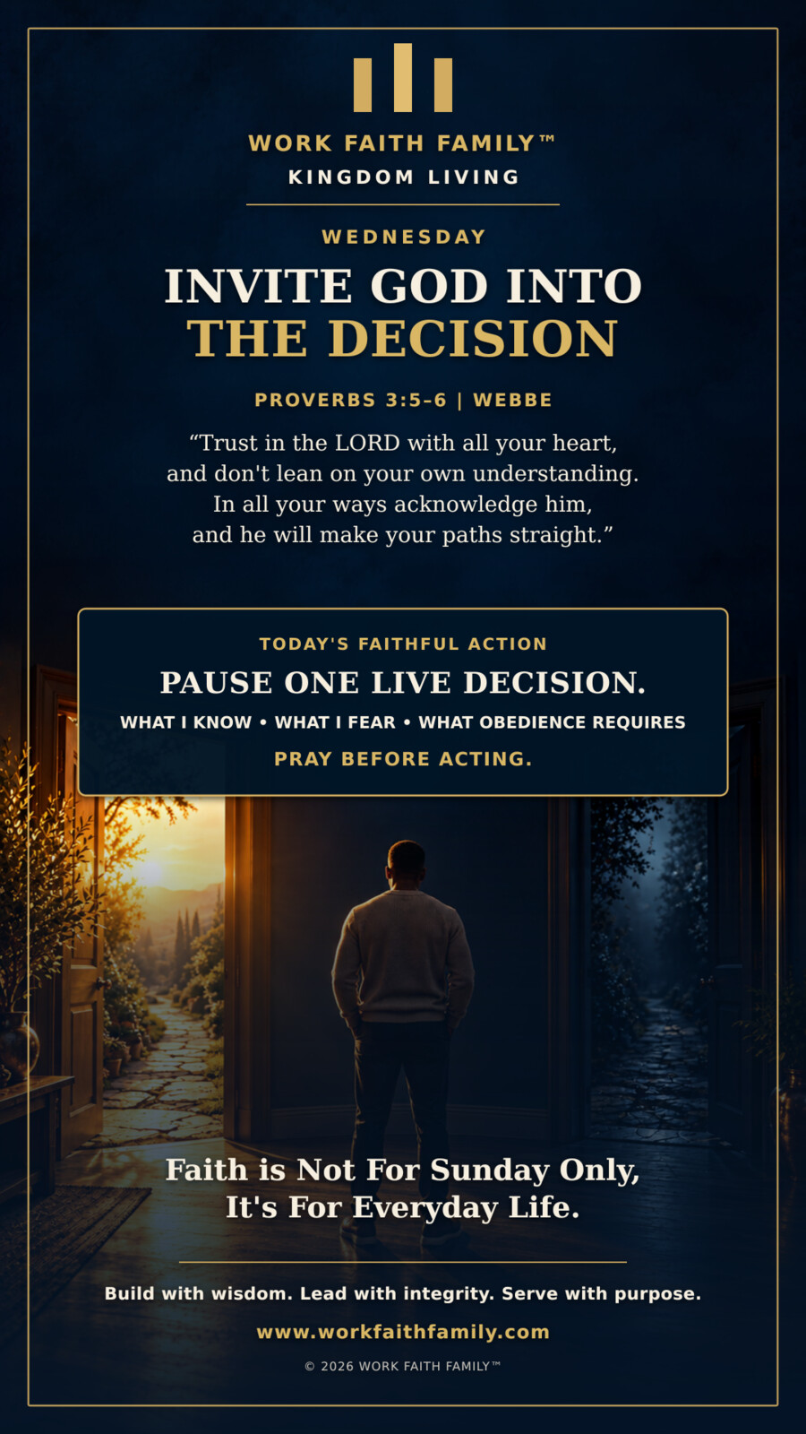 Kingdom Living artwork for Invite God Into the Decision