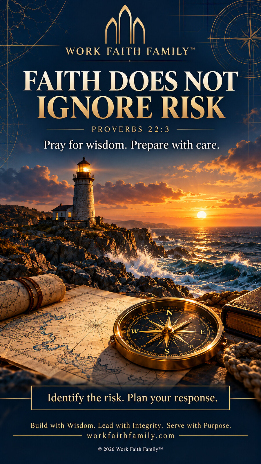 Work Faith Family artwork for Faith Does Not Ignore Risk