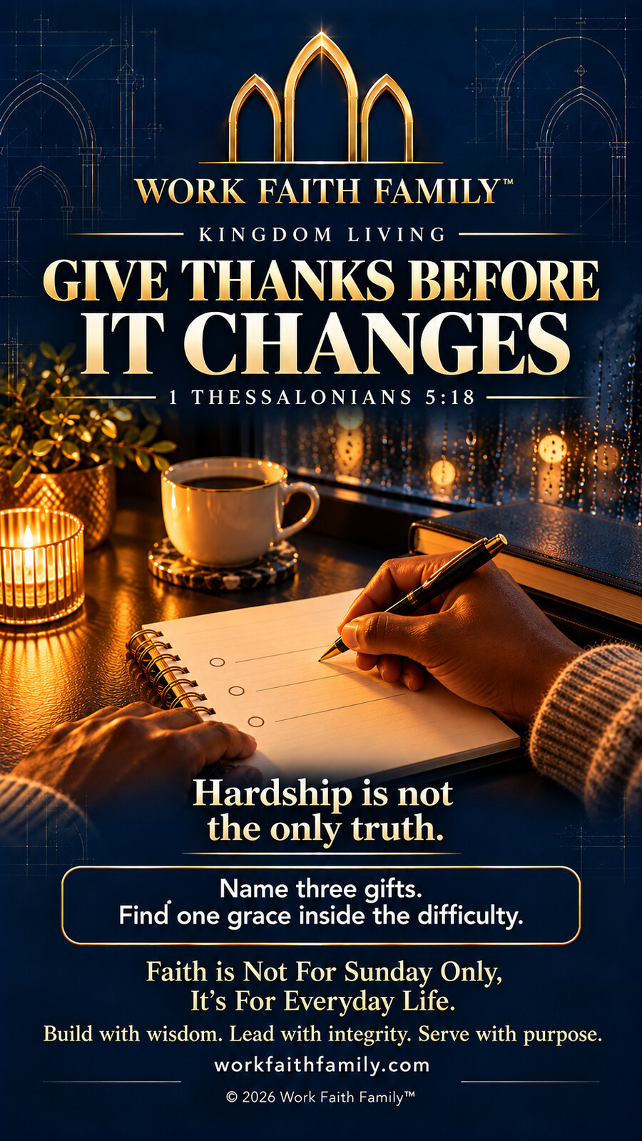 Kingdom Living artwork for Give Thanks Before It Changes